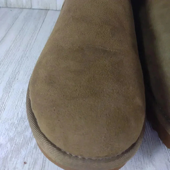 Ugh Bailey Zip Short Shearling Tan Women's 10 - Picture 6 of 16